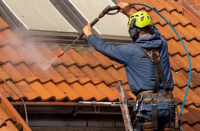 Démoussage et hydrofuge de toiture à Aubais